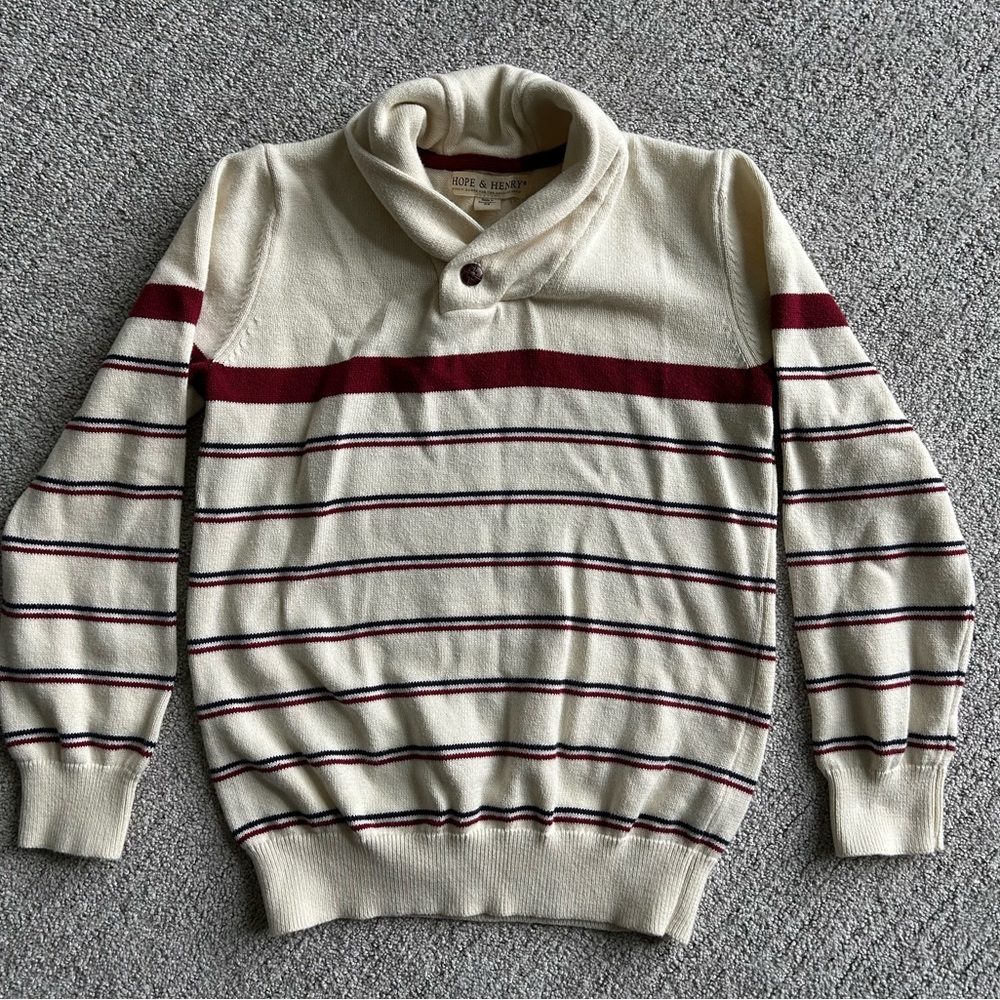 Hope & Henry Boys Sweater Size Medium 100% Organic Cotton